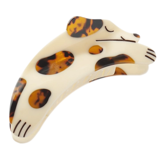 <p>Hårklemme Puppy Dog hund krem og brun Designforevig accessories</p>
