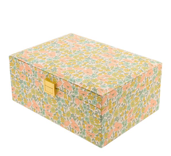 <p>Smykkeskrin stort mw Liberty Poppy &amp; Daisy pastell Bon Dep</p>
