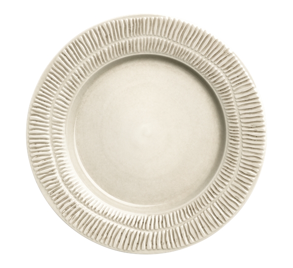 Stripes tallerken 28 cm sand fra Mateus