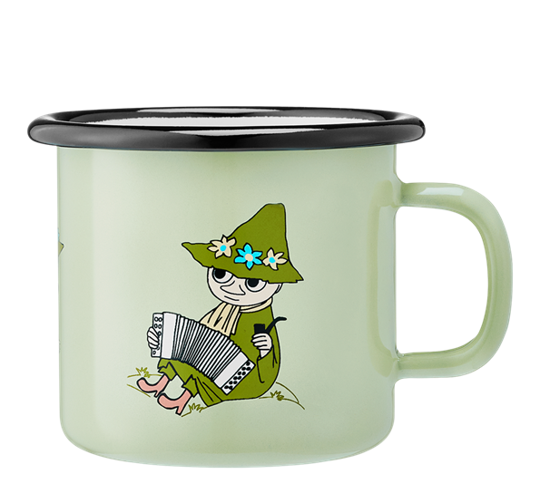 Mummi emaljekrus 2,5 dl Snusmumrikken grønn Muurla