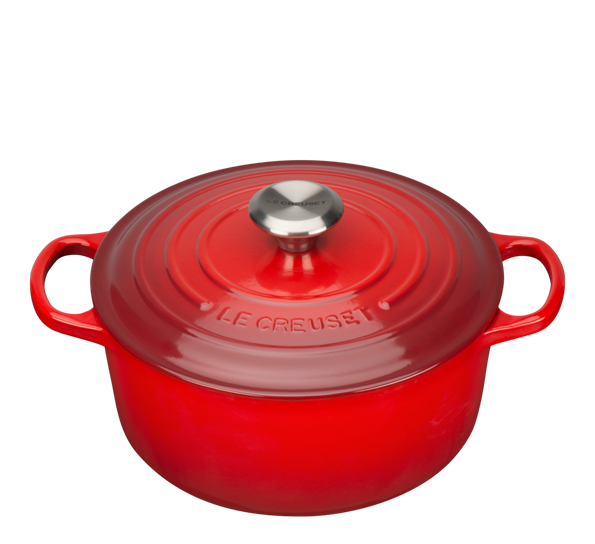 Jerngryte rund 5,3l 26cm rød fra Le Creuset