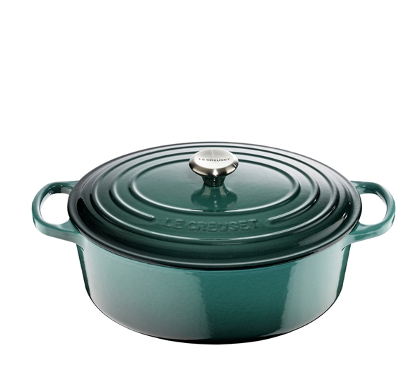 Jerngryte oval 4,1l 27cm ocean fra Le Creuset