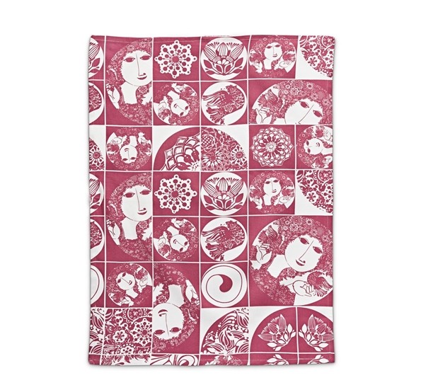 Kjøkkenhåndkle rødt fra Bjørn Wiinblad