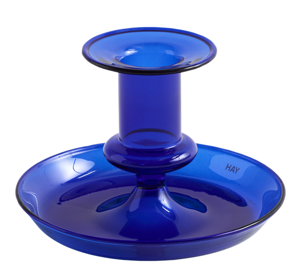 Flare lysestake 8 cm mørkeblå fra HAY