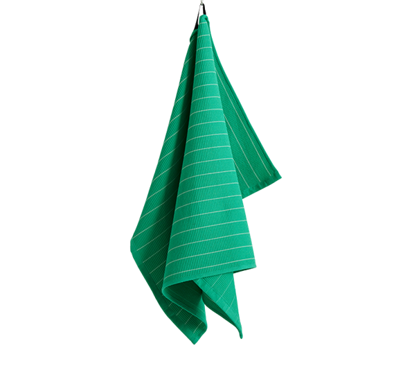 Canteen kjøkkenhåndkle pinstripe 52x80 cm emerald fra HAY