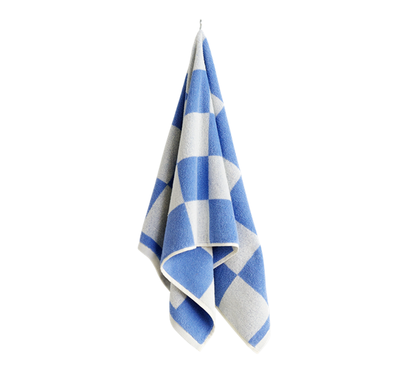 Check gjestehåndkle 50x100 cm himmelblå fra HAY