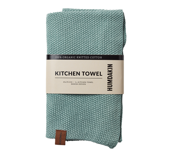 Knitted Kitchen kjøkkenhåndkle 45x70cm dusty green fra Humdakin
