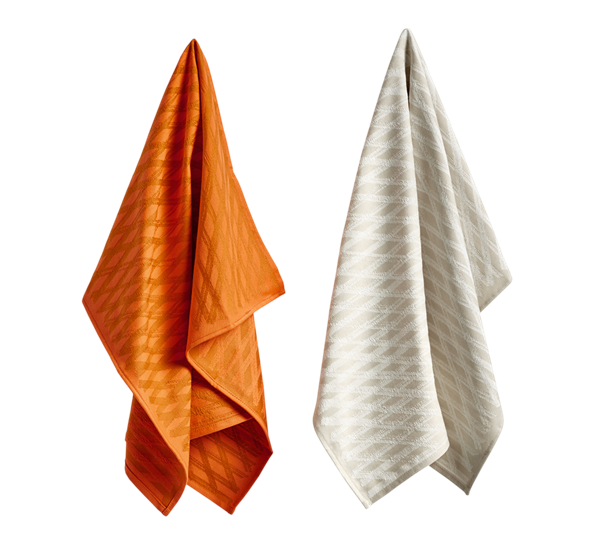 S&B kjøkkenhåndkle 2-pk No 2 Marker diamond fra HAY