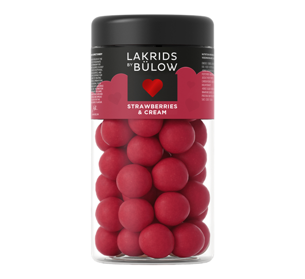 Love Strawberries & Cream lakris standard 270g fra Lakrids By Johan Bülow