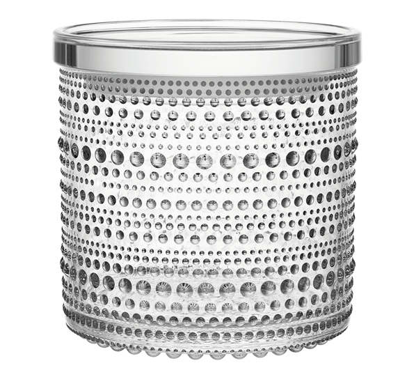 Kastehelmi klar glasskrukke stor fra Iittala