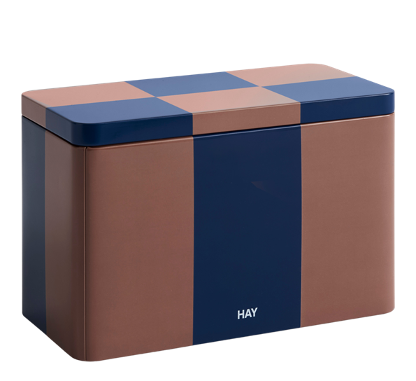 Tin oppbevaringsboks M brun midnattblå fra HAY
