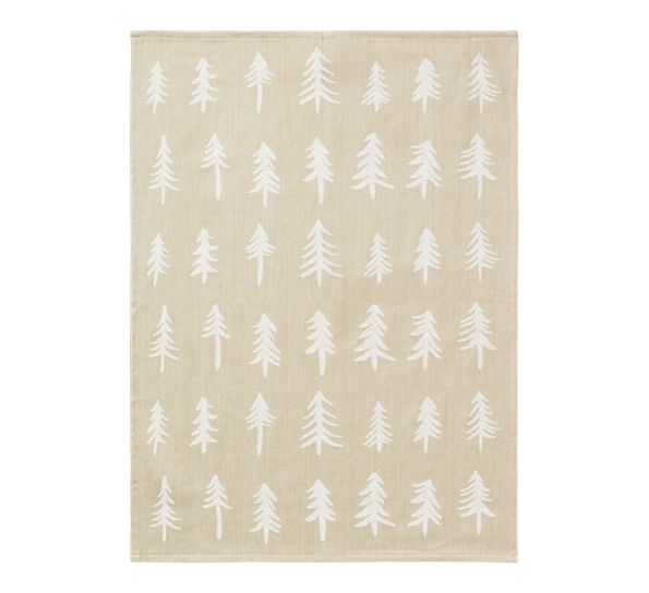 Kjøkkenhåndkle jul 70x50 cm sand fra Ferm Living
