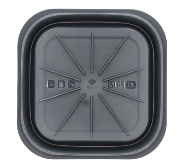 Silikonform til airfryer firkantet 19x19x8 cm fra Holm
