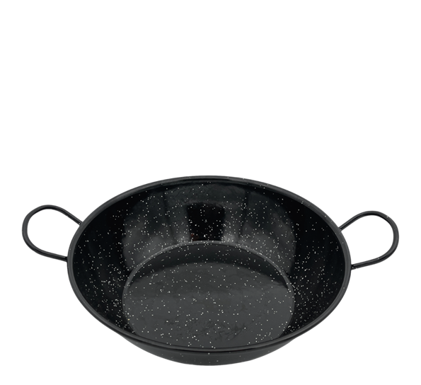 Emaljert stålgryte ø30 cm stål sort Vaello