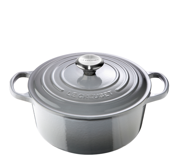 Jerngryte rund 4,2l 24cm mist gray fra Le Creuset
