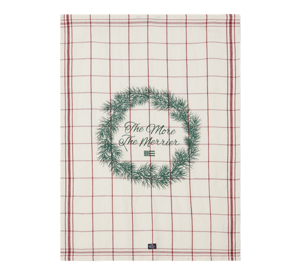 <p>The Merrier kjøkkenhåndkle&nbsp;hvit rød grønn 50x70 cm Lexington</p>
