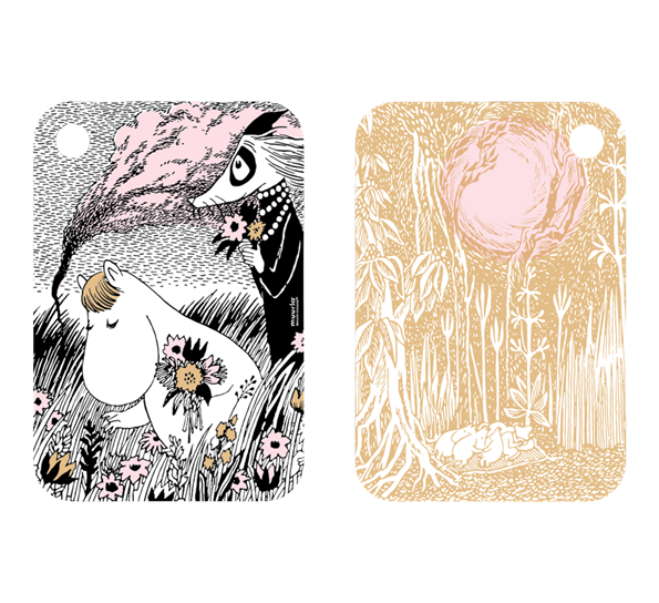 Mummi skjærebrett 21x31 cm Sommernatt fra Muurla