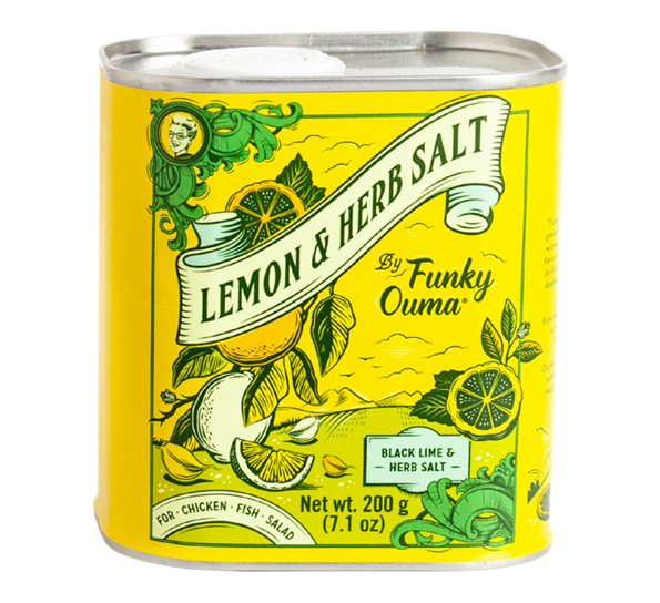 Lemon & Herb-salt 200g Funky Ouma