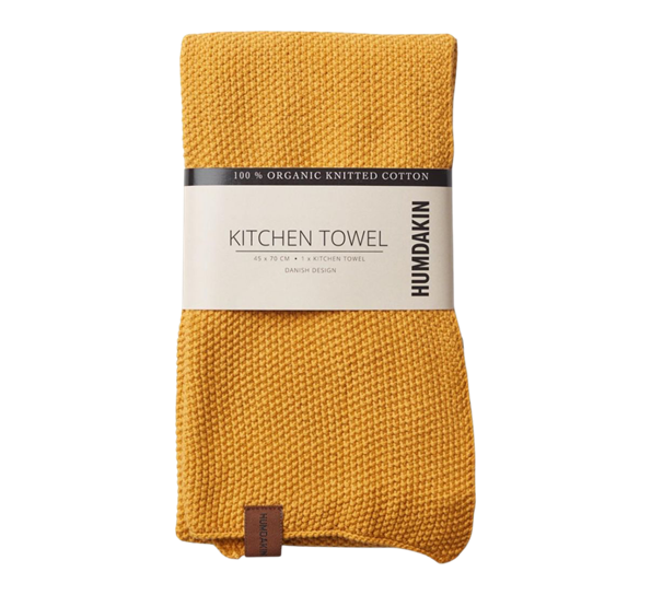Knitted Kitchen kjøkkenhåndkle yellow fall fra Humdakin
