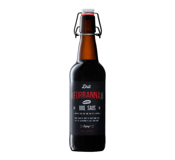 BBQ-saus 50 cl Drit Forbanna