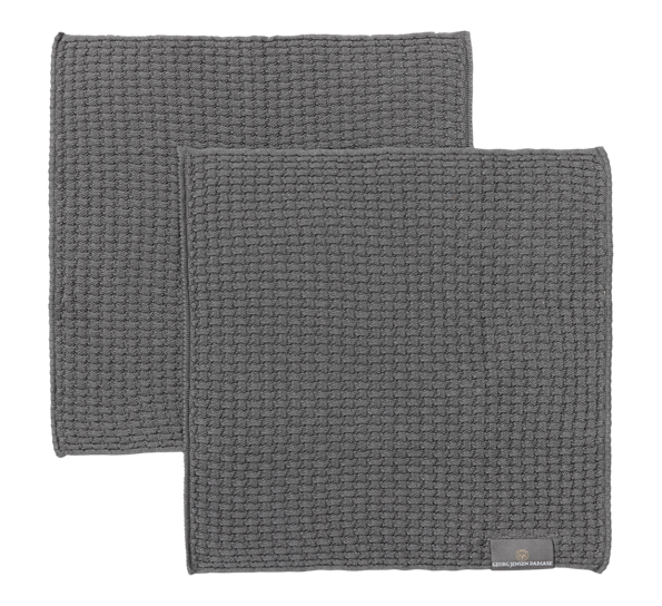 Nors kjøkkenklut 2-pk 27 cm grå fra Georg Jensen Damask