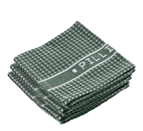 Kjøkkenkluter 32x32 cm 3 stk grønn hvit fra Pillivuyt