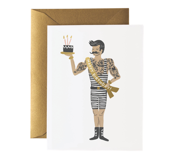 Kort Strongman fra Rifle Paper Co.