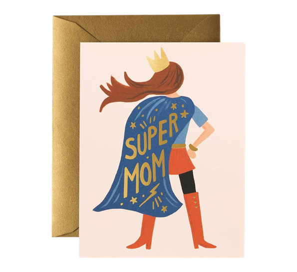 Morsdagskort Super Mom fra Rifle Paper Co.