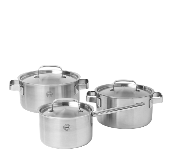 Somme grytesett 6 deler stål fra Pillivuyt