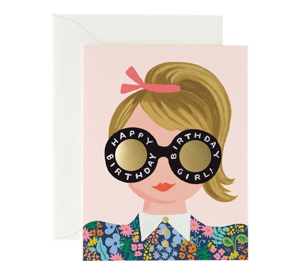 Kort Meadow Birthday Girl fra Rifle Paper Co.