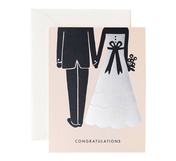 Bryllupskort Congrats Beginnings fra Rifle Paper Co.
