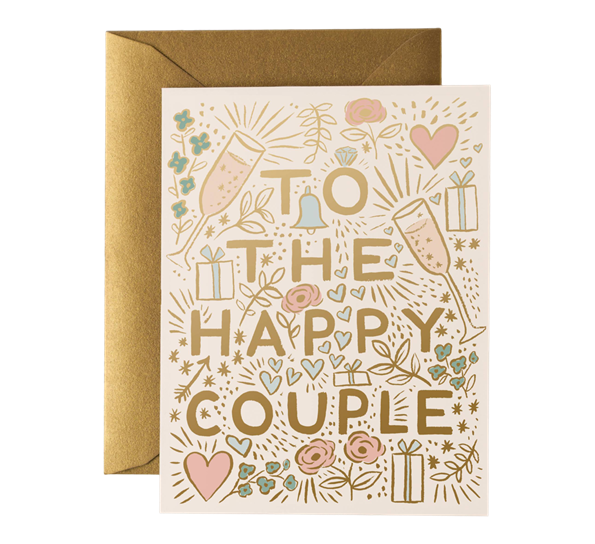 Bryllupskort To The Happy Couple fra Rifle Paper Co.