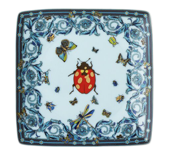 Le Jardin fat 12x12 cm blå Versace