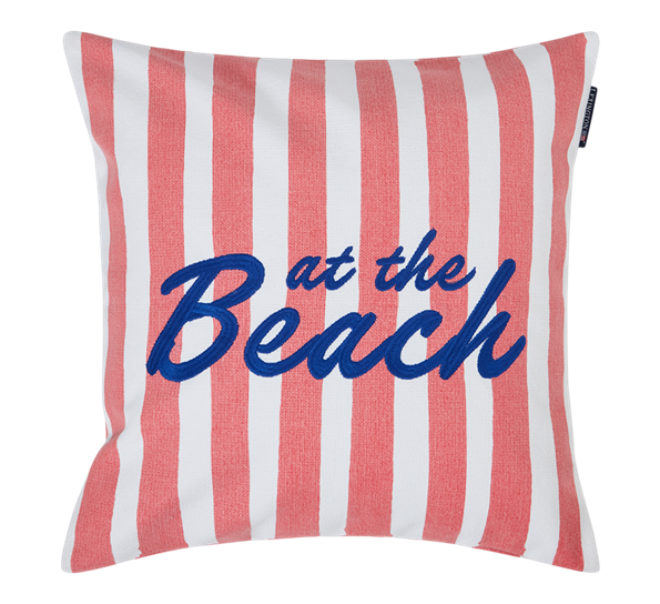 Summer putetrekk med trykk 50x50 cm rosa hvit blå Lexington