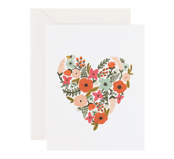 Kort Floral Heart fra Rifle Paper Co.