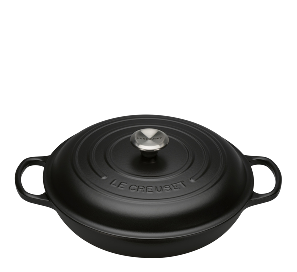 Buffetgryte 30 cm matt sort fra Le Creuset