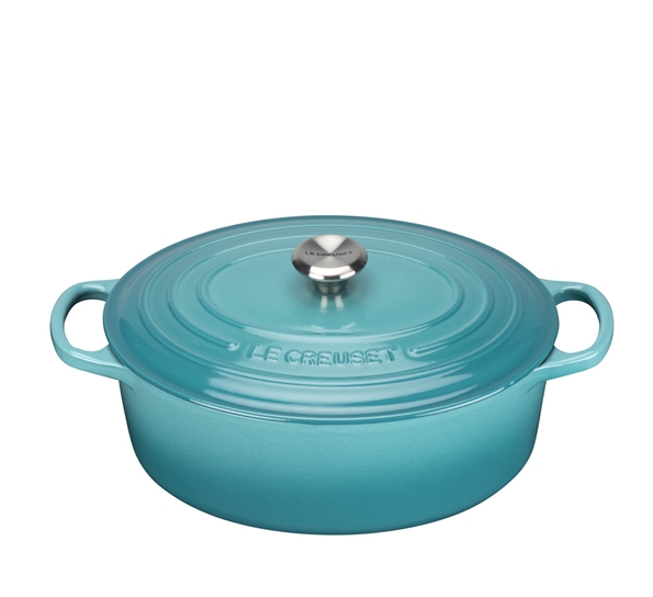 Jerngryte oval 4,1l 27cm carribbean fra Le Creuset