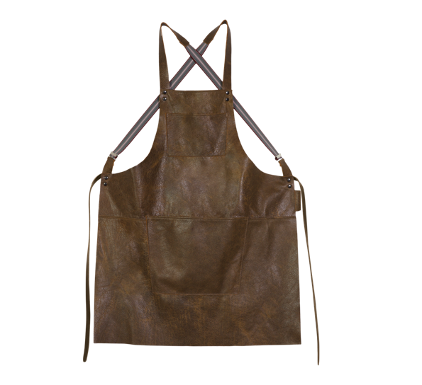 Suspender forkle skinn vintage brown fra Dutchdeluxes