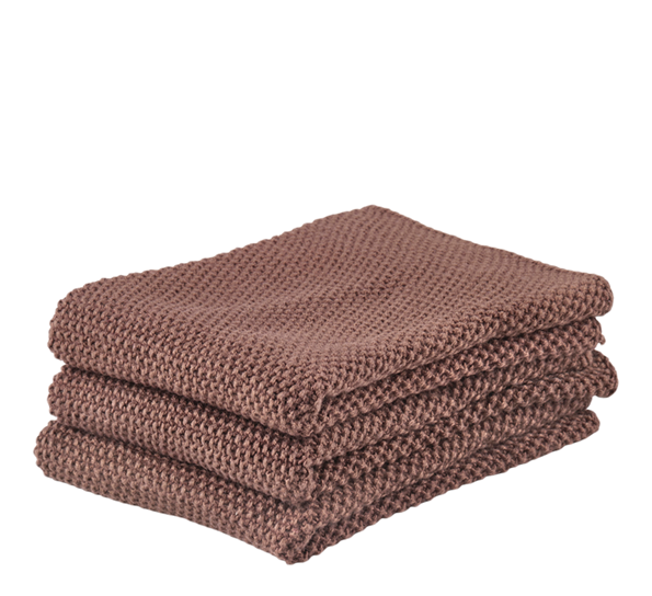 Kjøkkenklut 3-pk brun Zone