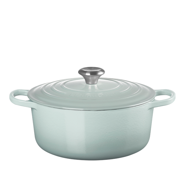 Jerngryte rund 5,3l 26 cm sea salt fra Le Creuset