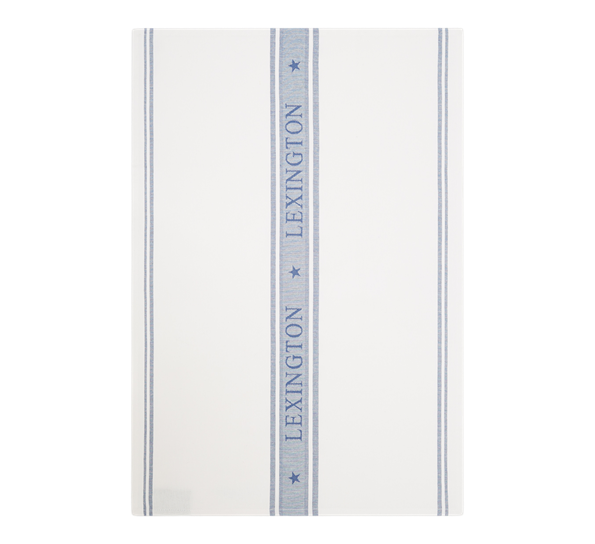 Icons kjøkkenhåndkle stjerner 50x70 cm hvit blå Lexington