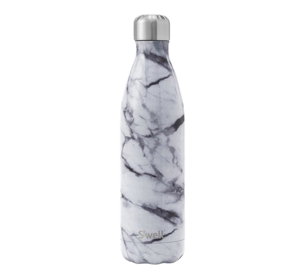 Drikkeflaske 7,5dl White marble fra S`well