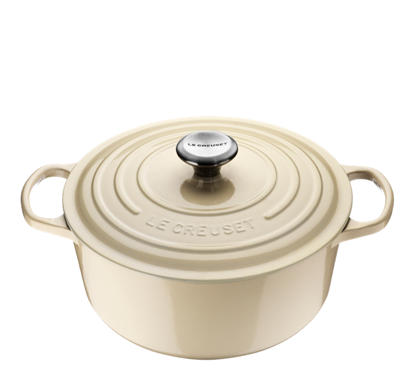 Jerngryte rund 6,7l 28cm pearl. fra Le Creuset