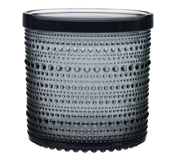 Kastehelmi grå glasskrukke stor fra Iittala
