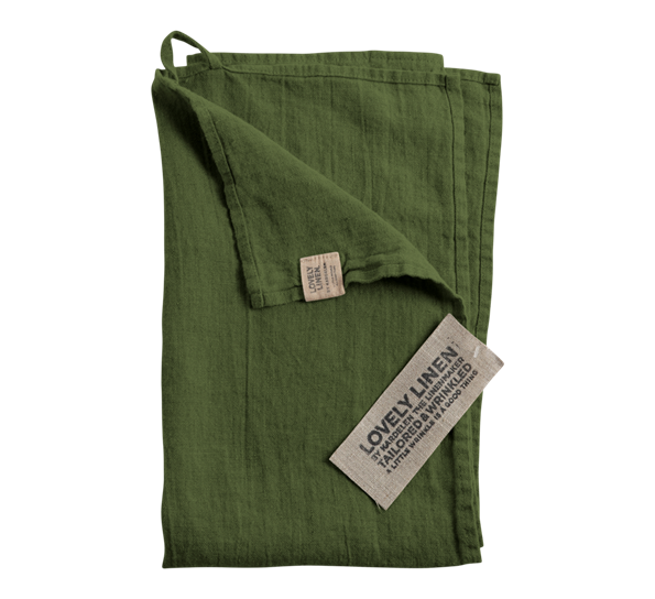 Lovely kjøkkenhåndkle 45x70 cm Jeep Green fra Lovely Linen