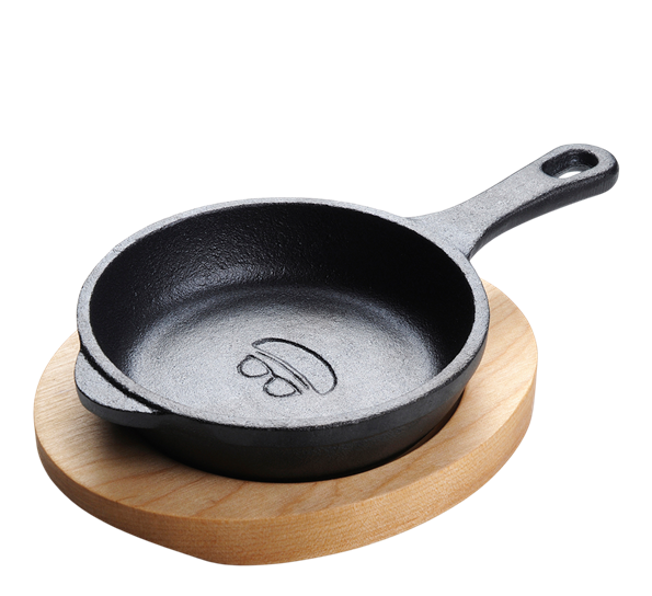 Minipanne sort støpejern 10 cm fra Holm