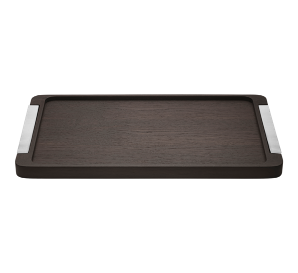 Bernadotte serveringsbrett i tre og stål fra 