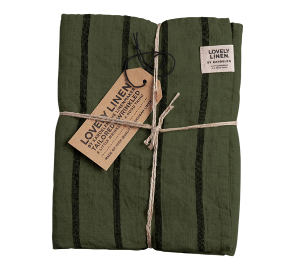 Misty kjøkkenhåndkle 45X70 cm stripe forest fra Lovely Linen