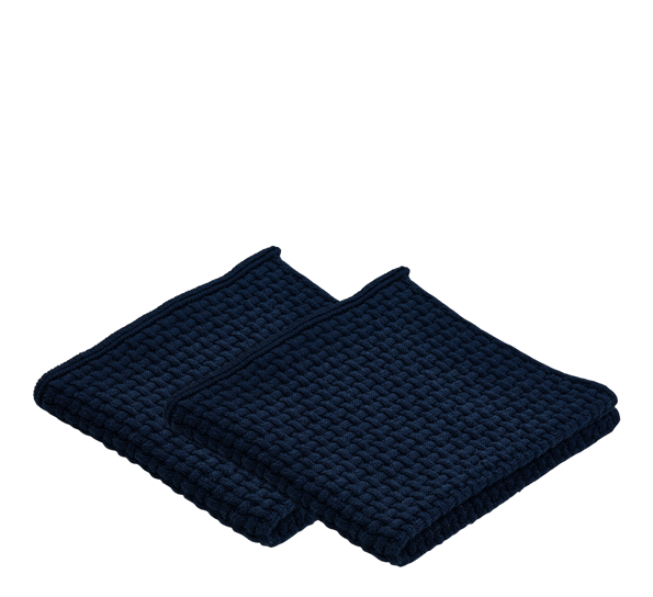 Nors kjøkkenklut 2-pk 27 cm mørk blå fra Georg Jensen Damask