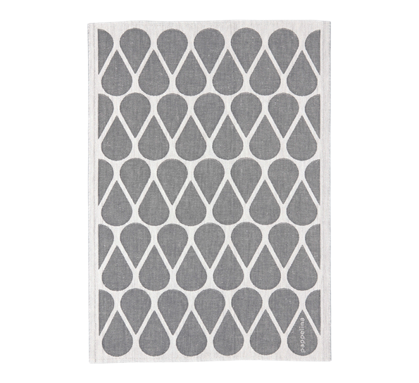 Otis kjøkkenhåndkle charcoal 46x66 cm fra Pappelina